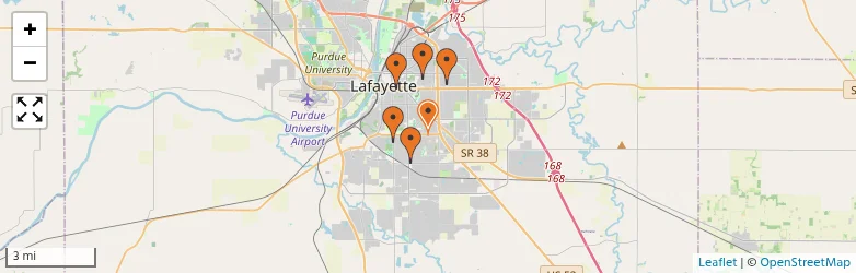 Related schools map