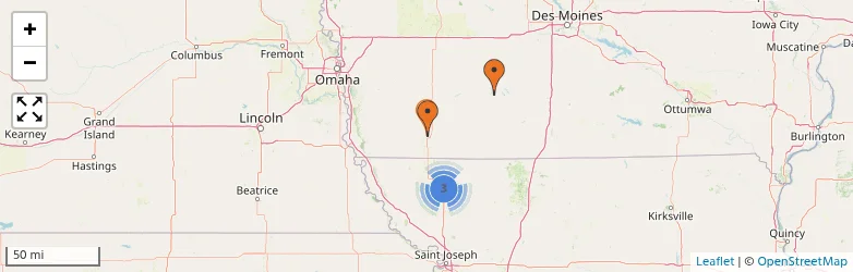 Related schools map