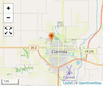 Map of Clarinda Lutheran School