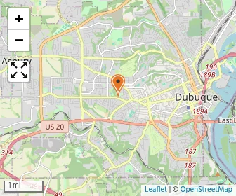 Map of Dubuque Montessori School