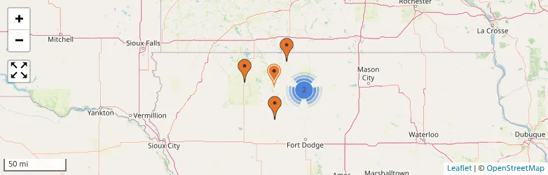 Related schools map