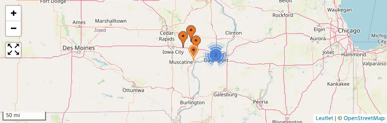 Related schools map