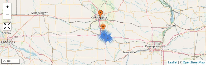Related schools map