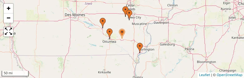 Related schools map