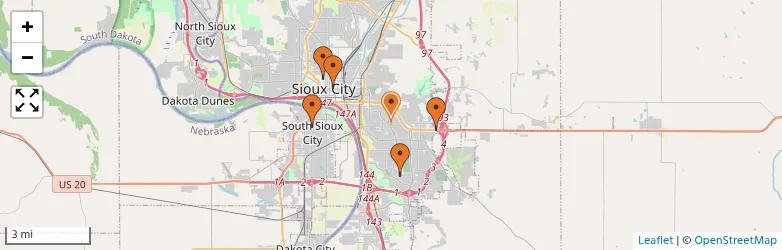 Related schools map