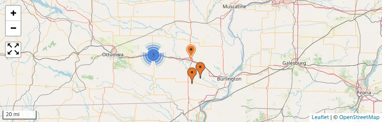 Related schools map