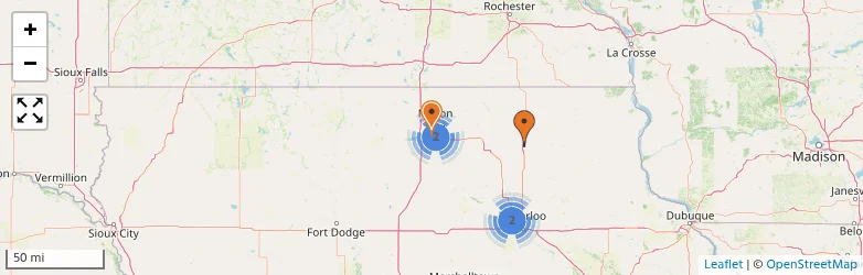 Related schools map