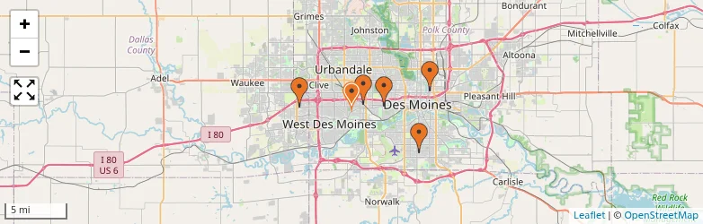Related schools map