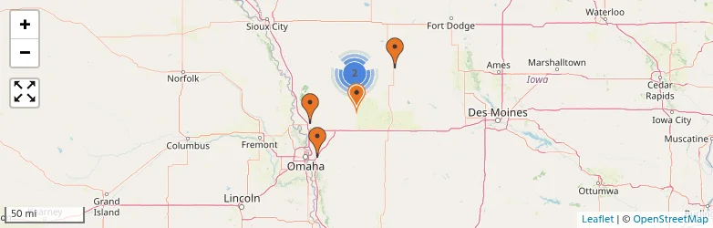 Related schools map