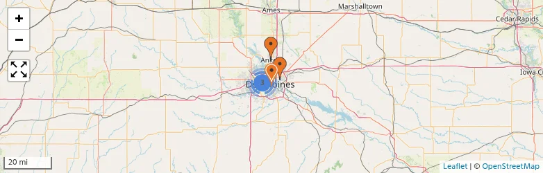 Related schools map