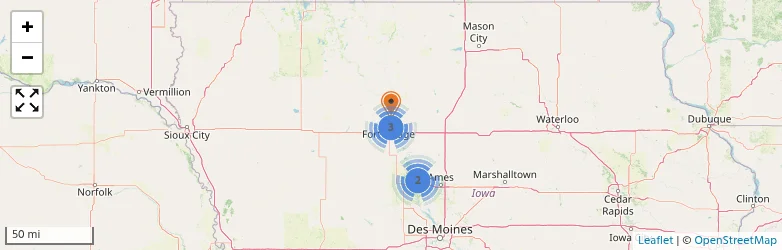 Related schools map