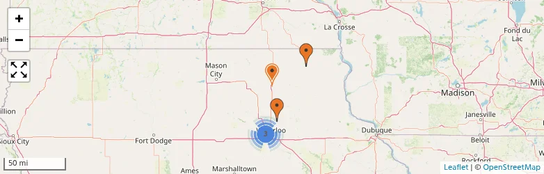 Related schools map