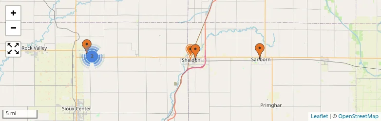 Related schools map