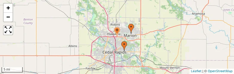 Related schools map