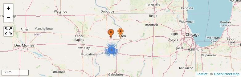 Related schools map