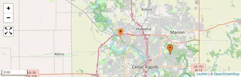 Related schools map