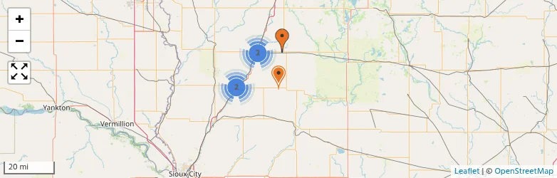Related schools map