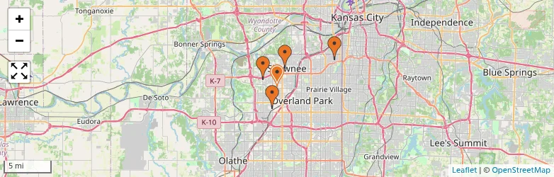 Related schools map