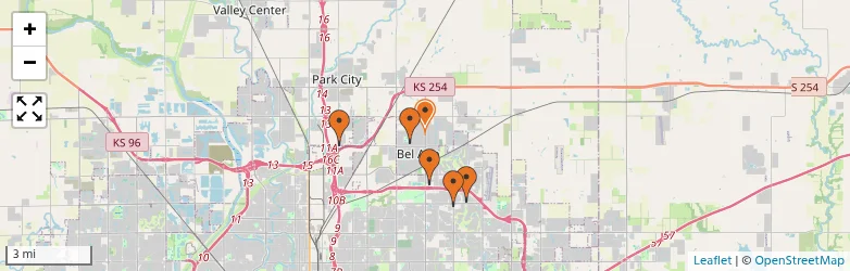 Related schools map
