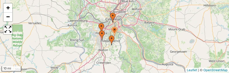 Related schools map