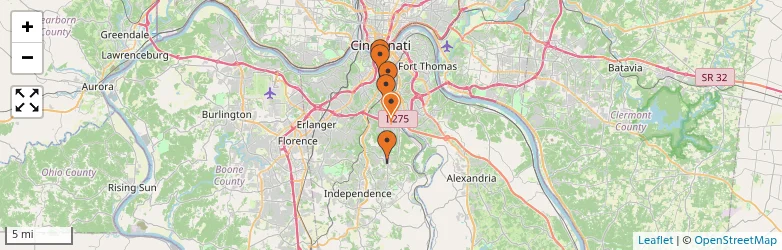 Related schools map