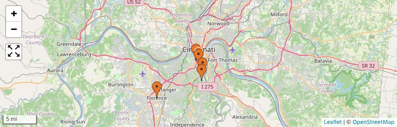Related schools map