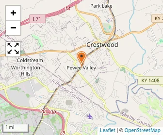 Map of Pewee Valley Junior Academy