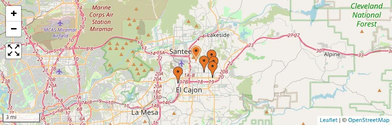 Related schools map