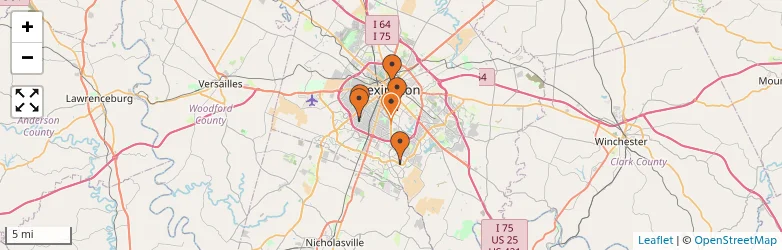Related schools map