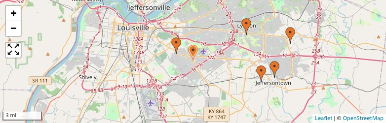 Related schools map