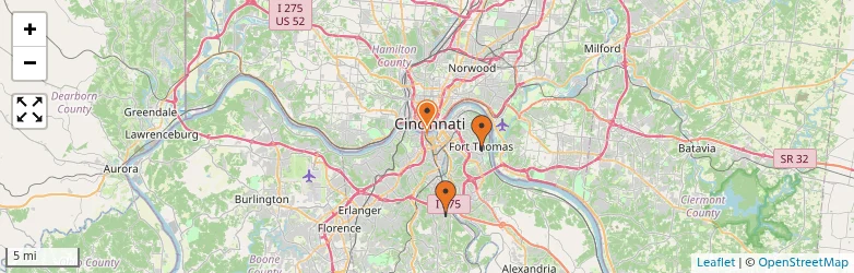 Related schools map