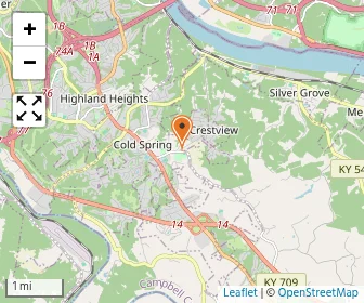 Map of Walnut Hills Academy