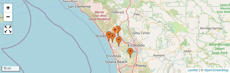 Related schools map