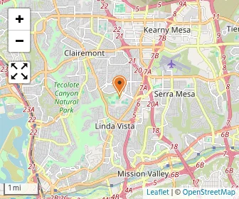 Map of San Diego Center For Children Academy