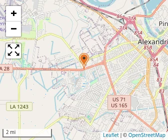 Map of Holy Savior Menard High School