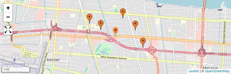 Related schools map