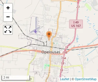 Map of Opelousas Catholic School