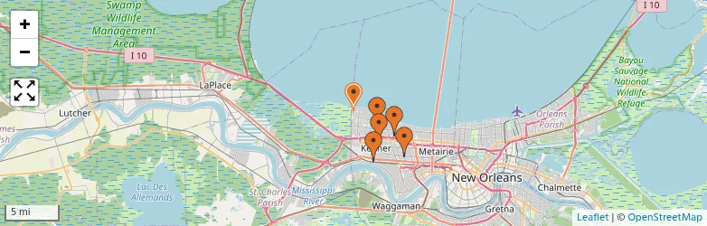 Related schools map