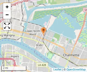 Map of St. Louise De Marillac