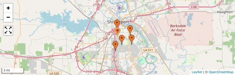 Related schools map