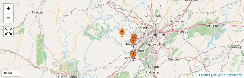 Related schools map