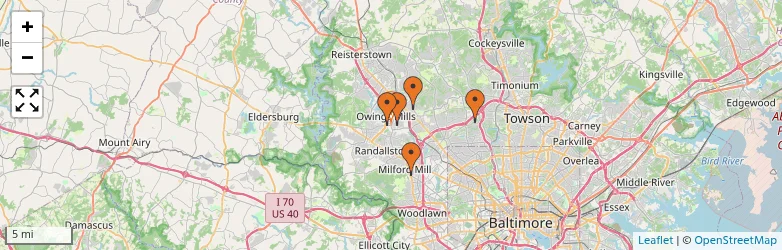 Related schools map