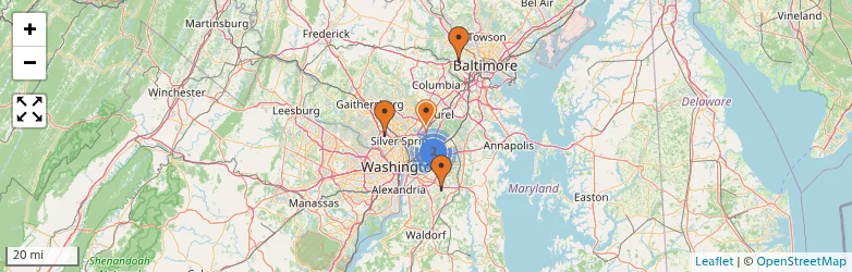 Related schools map
