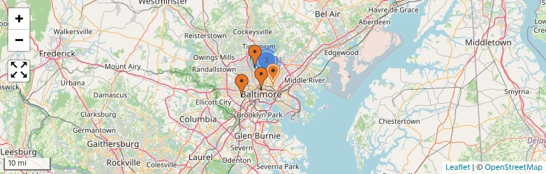 Related schools map