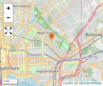 Map of Archbishop Curley High School