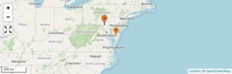 Related schools map