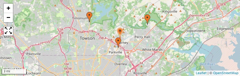 Related schools map
