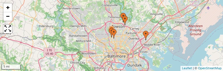 Related schools map