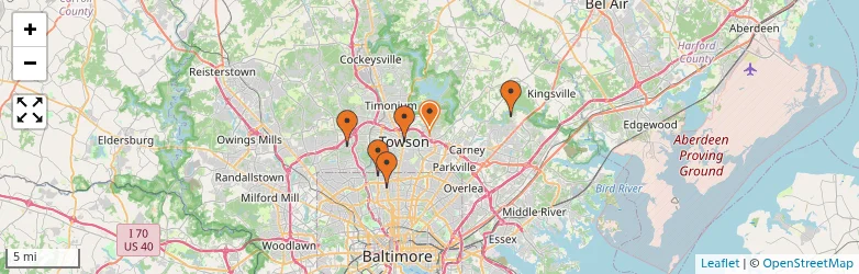 Related schools map