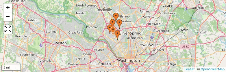 Related schools map